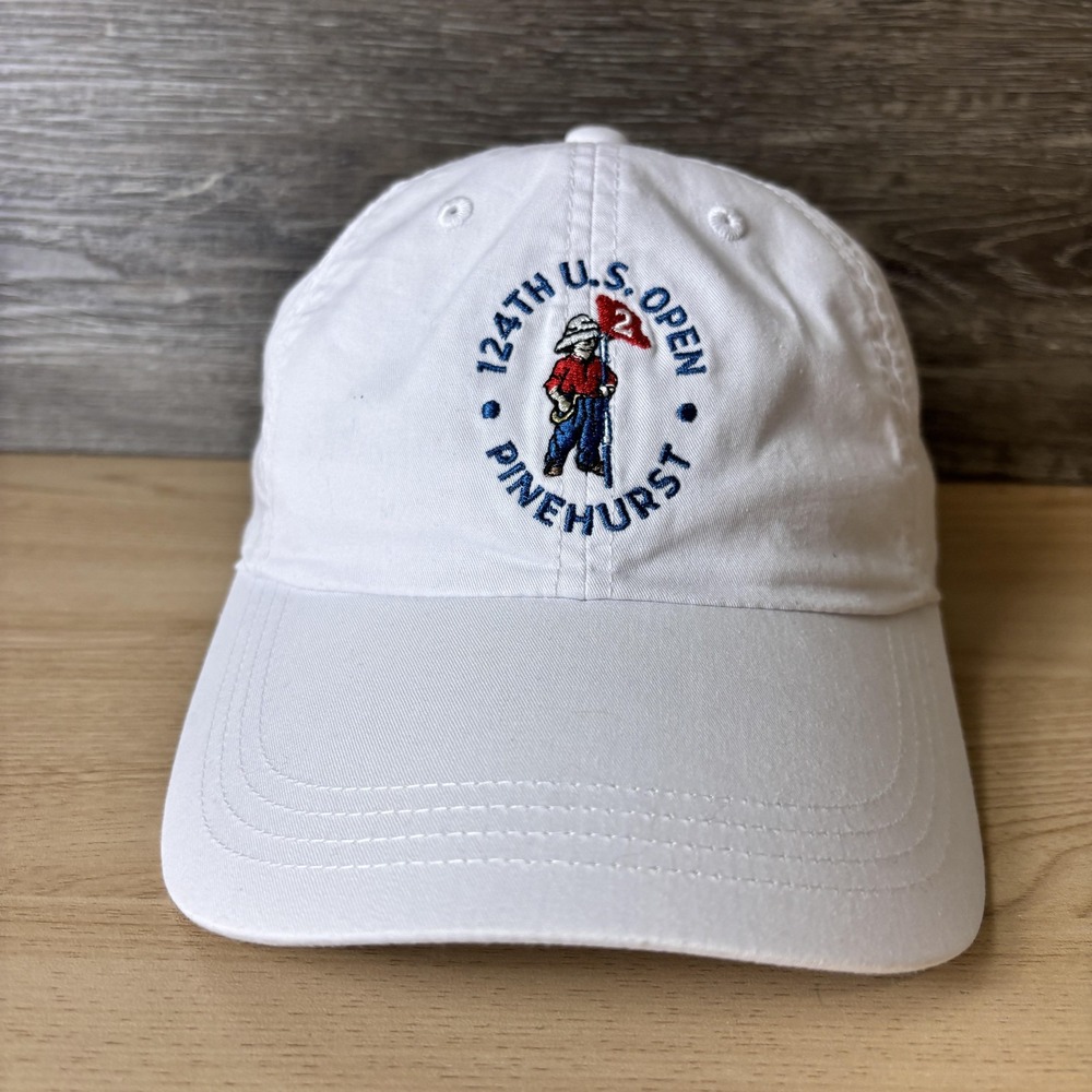 US Open Hat Cap Strap Back White Golf Pinehurst USGA Member Mens 2024